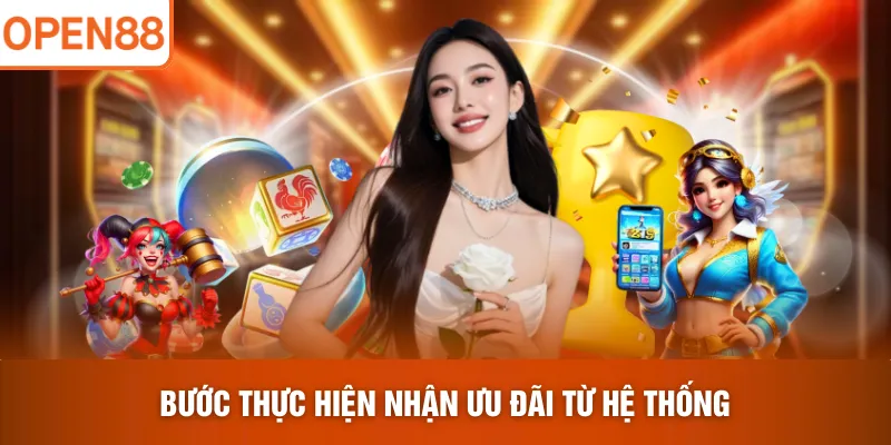 Bước thực hiện nhận ưu đãi từ hệ thống